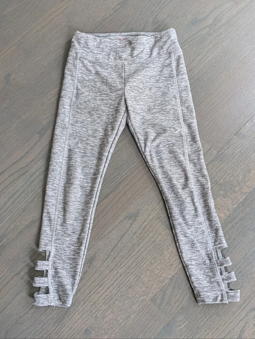 Justice Girls Activewear Leggings, Grey, S(7/8)